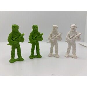 Vintg Galaxy Laser Team 2.25" Green Gorilla Alien PVC Figure 1978 TimMee Toy Lot